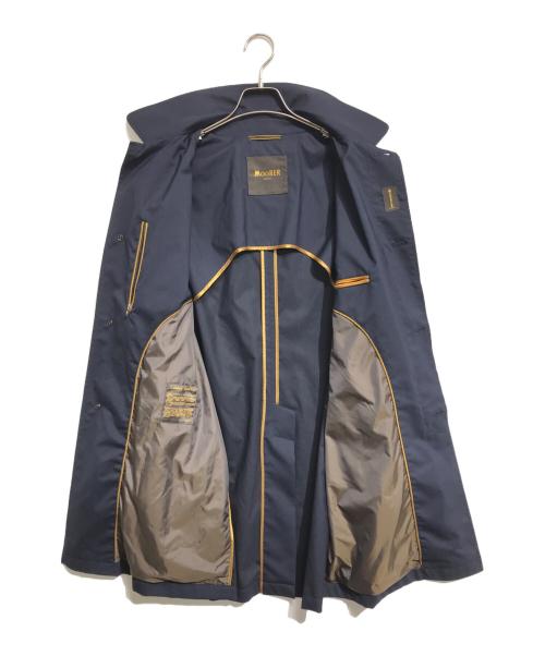 MOORER（ムーレー）MOORER (ムーレー) ウールシルクステンカラーコート ネイビー サイズ:50の古着・服飾アイテム