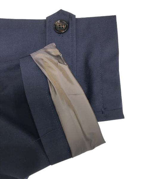 MOORER（ムーレー）MOORER (ムーレー) ウールシルクステンカラーコート ネイビー サイズ:50の古着・服飾アイテム