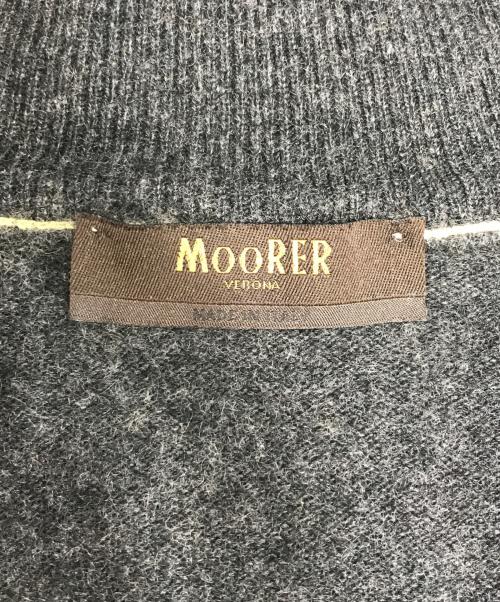 MOORER（ムーレー）MOORER (ムーレー) カシミヤハーフジップニット グレー サイズ:50の古着・服飾アイテム