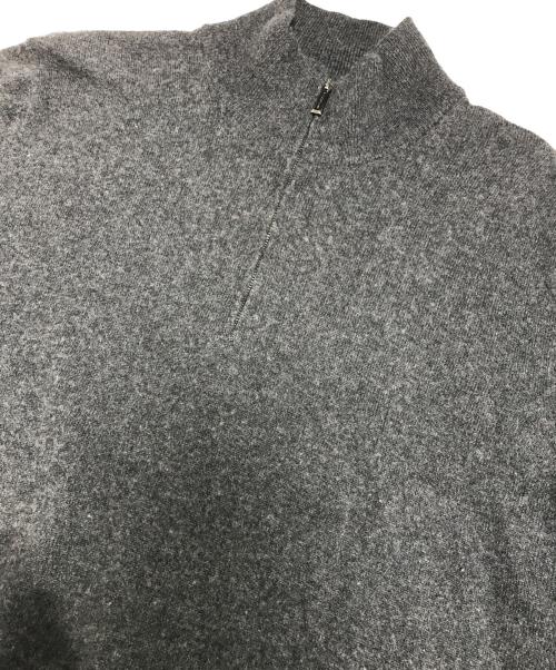 MOORER（ムーレー）MOORER (ムーレー) カシミヤハーフジップニット グレー サイズ:50の古着・服飾アイテム