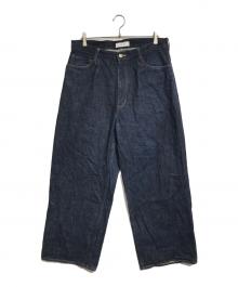 FACETASM（ファセッタズム）の古着「BELTED BIG HEART DENIM」｜インディゴ