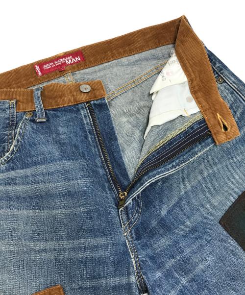 JUNYA WATANABE MAN（ジュンヤワタナベマン）JUNYA WATANABE MAN (ジュンヤワタナベマン) LEVI'S (リーバイス) パッチワークデニムパンツ インディゴ サイズ:Sの古着・服飾アイテム