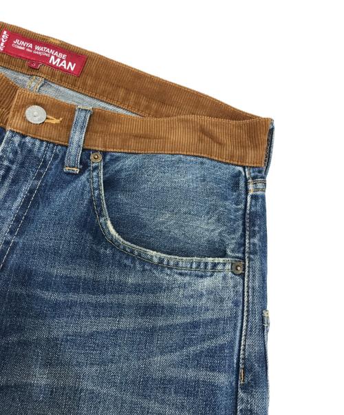 JUNYA WATANABE MAN（ジュンヤワタナベマン）JUNYA WATANABE MAN (ジュンヤワタナベマン) LEVI'S (リーバイス) パッチワークデニムパンツ インディゴ サイズ:Sの古着・服飾アイテム