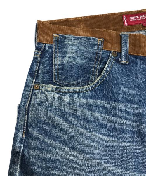 JUNYA WATANABE MAN（ジュンヤワタナベマン）JUNYA WATANABE MAN (ジュンヤワタナベマン) LEVI'S (リーバイス) パッチワークデニムパンツ インディゴ サイズ:Sの古着・服飾アイテム