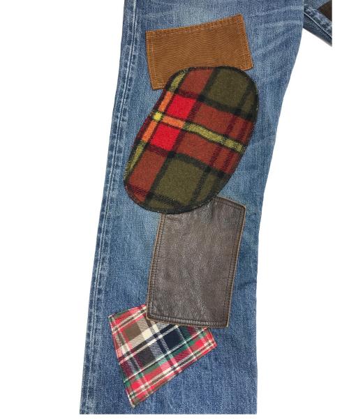 JUNYA WATANABE MAN（ジュンヤワタナベマン）JUNYA WATANABE MAN (ジュンヤワタナベマン) LEVI'S (リーバイス) パッチワークデニムパンツ インディゴ サイズ:Sの古着・服飾アイテム