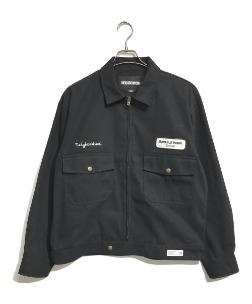NEIGHBORHOOD（ネイバーフッド）NEIGHBORHOOD (ネイバーフッド) ZIP WORK JACKET ブラック サイズ:Lの古着・服飾アイテム