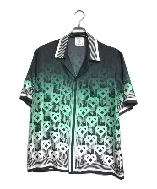 CASABLANCA（カサブランカ）CASABLANCA (カサブランカ) シルクシャツ グリーン サイズ:Sの古着・服飾アイテム