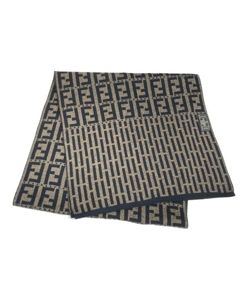 FENDI（フェンディ）FENDI (フェンディ) ズッカ柄マフラー ブラウン サイズ:表記なしの古着・服飾アイテム