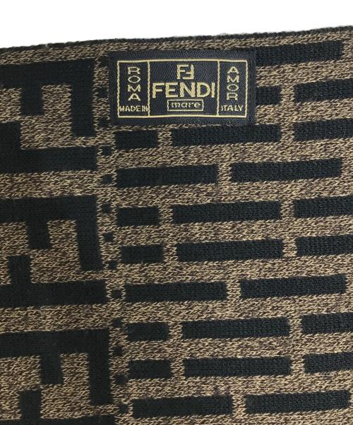 FENDI（フェンディ）FENDI (フェンディ) ズッカ柄マフラー ブラウン サイズ:表記なしの古着・服飾アイテム