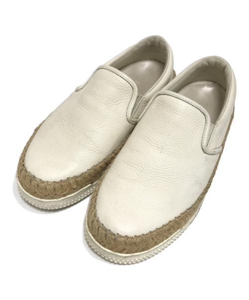 VALENTINO（ヴァレンティノ）VALENTINO (ヴァレンティノ) スリッポン ホワイト サイズ:41の古着・服飾アイテム