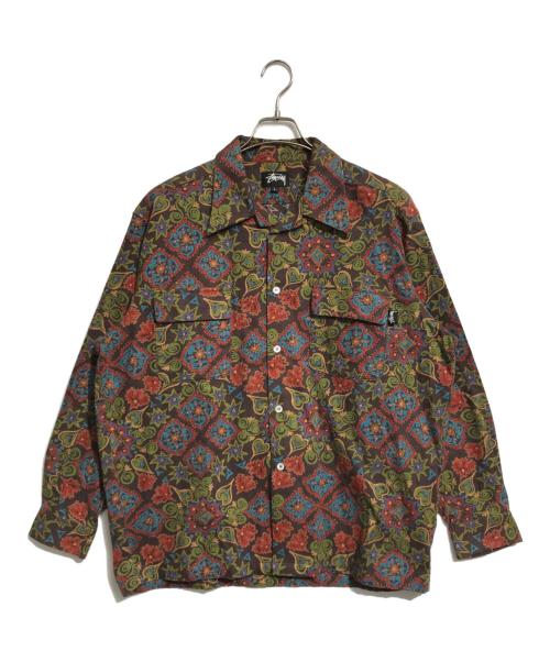 stussy（ステューシー）stussy (ステューシー) オープンカラー総柄シャツ マルチカラー サイズ:L 未使用品の古着・服飾アイテム