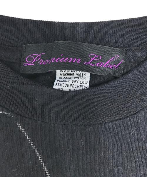 Premium Label（プレミアム レーベル）Premium Label (プレミアム レーベル) プリントTシャツ ブラック サイズ:Sの古着・服飾アイテム
