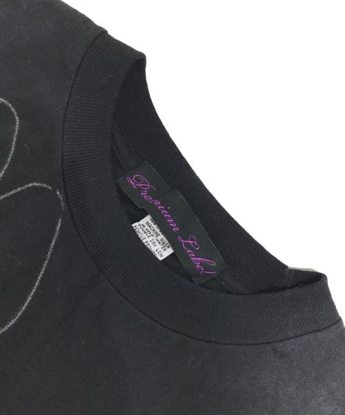 Premium Label（プレミアム レーベル）Premium Label (プレミアム レーベル) プリントTシャツ ブラック サイズ:Sの古着・服飾アイテム
