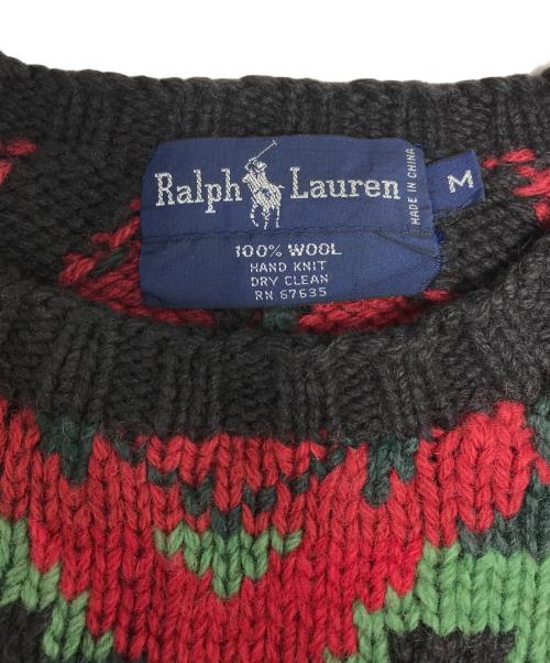RALPH LAUREN（ラルフローレン）RALPH LAUREN (ラルフローレン) ネイティブ柄ニット マルチカラー サイズ:Mの古着・服飾アイテム