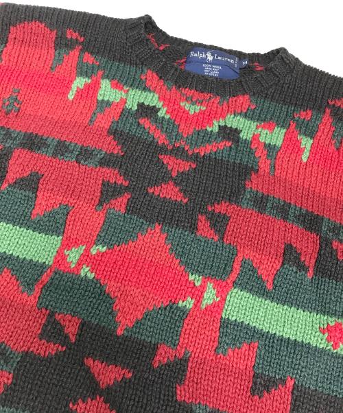 RALPH LAUREN（ラルフローレン）RALPH LAUREN (ラルフローレン) ネイティブ柄ニット マルチカラー サイズ:Mの古着・服飾アイテム