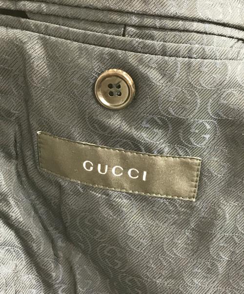 GUCCI（グッチ）GUCCI (グッチ) テーラードジャケット ネイビー サイズ:48の古着・服飾アイテム