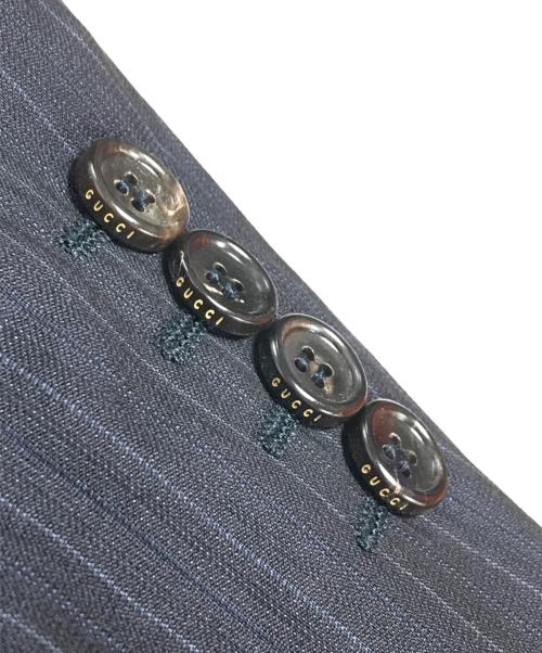 GUCCI（グッチ）GUCCI (グッチ) テーラードジャケット ネイビー サイズ:48の古着・服飾アイテム