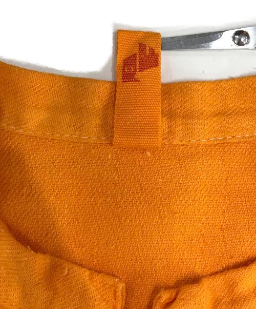 WRIGHT.（ライト）WRIGHT. (ライト) ダブルブレストコットンリネンシャツ オレンジ サイズ:44の古着・服飾アイテム