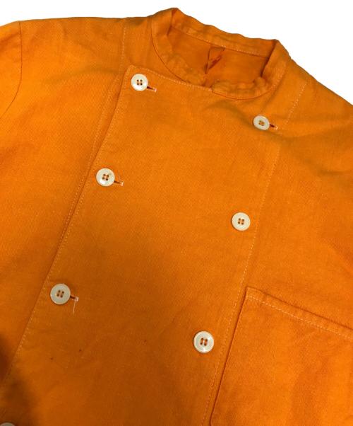 WRIGHT.（ライト）WRIGHT. (ライト) ダブルブレストコットンリネンシャツ オレンジ サイズ:44の古着・服飾アイテム