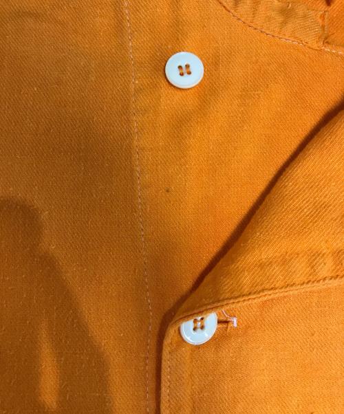 WRIGHT.（ライト）WRIGHT. (ライト) ダブルブレストコットンリネンシャツ オレンジ サイズ:44の古着・服飾アイテム