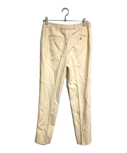 Saint Laurent Paris（サンローランパリ）Saint Laurent Paris (サンローランパリ) ウールストライプセットアップ アイボリー サイズ:ジャケットSIZE 48 パンツSIZE 46の古着・服飾アイテム