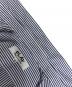 中古・古着 PLAY COMME des GARCONS (プレイコムデギャルソン) ブラックハートワッペン ストライプシャツ ブルー サイズ:M：18000円