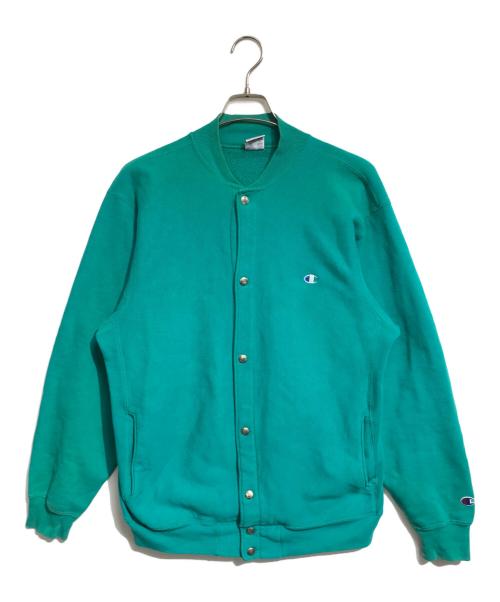 Champion（チャンピオン）Champion (チャンピオン) リバースウィーブスナップカーディガン グリーン サイズ:LARGEの古着・服飾アイテム