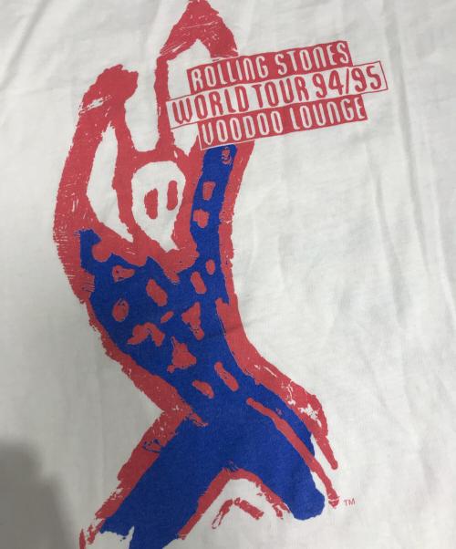 バンドノースリーブTシャツ（バンドノースリーブTシャツ）バンドノースリーブTシャツ (バンドノースリーブTシャツ) 90s THE ROLLING STONES(ローリングストーンズ) バンドノースリーブTシャツ ホワイト サイズ:Lの古着・服飾アイテム