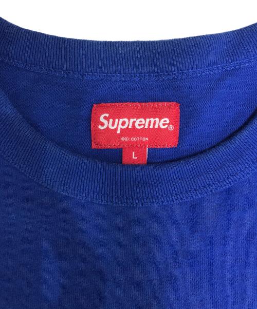 SUPREME（シュプリーム）SUPREME (シュプリーム) Plaid Appliqué S/S Top ネイビー サイズ:Lの古着・服飾アイテム