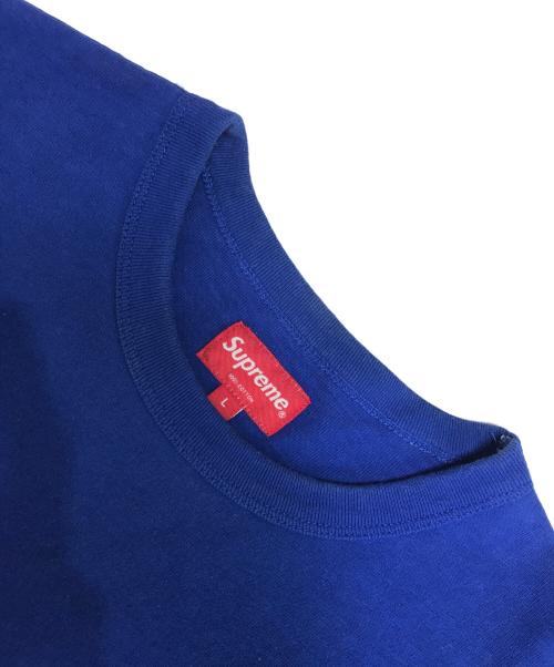 SUPREME（シュプリーム）SUPREME (シュプリーム) Plaid Appliqué S/S Top ネイビー サイズ:Lの古着・服飾アイテム