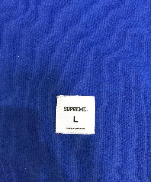 SUPREME（シュプリーム）SUPREME (シュプリーム) Plaid Appliqué S/S Top ネイビー サイズ:Lの古着・服飾アイテム