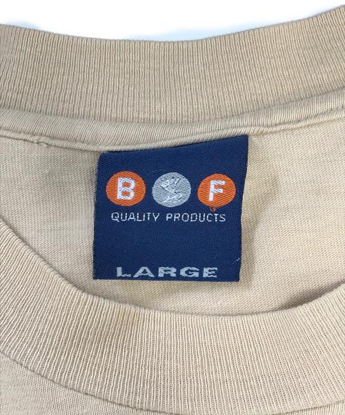 BSF（ビーエスエフ）BSF (ビーエスエフ) プリントTシャツ ベージュ サイズ:Lの古着・服飾アイテム