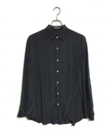 Y's for men（ワイズフォーメン）の古着「レーヨンシルクシャツ」｜ブラック