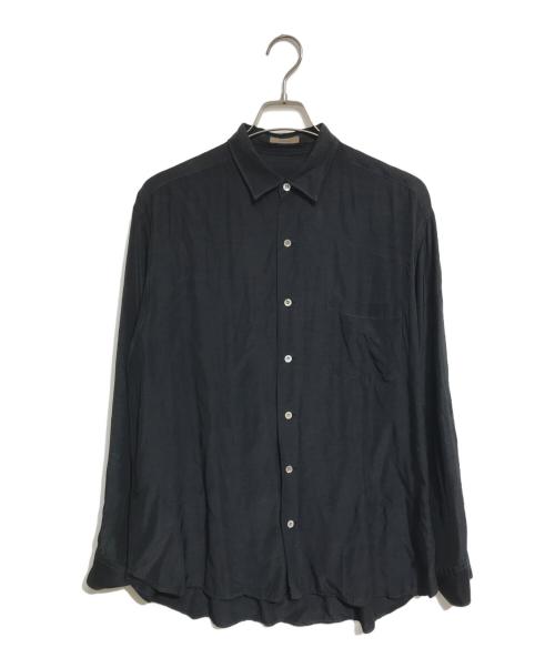 Y's for men（ワイズフォーメン）Y's for men (ワイズフォーメン) レーヨンシルクシャツ ブラック サイズ:表記なしの古着・服飾アイテム