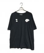 OFFWHITEオフホワイト）の古着「トランプロゴTシャツ」｜ブラック