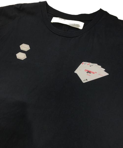 OFFWHITE（オフホワイト）OFFWHITE (オフホワイト) トランプロゴTシャツ ブラック サイズ:Mの古着・服飾アイテム