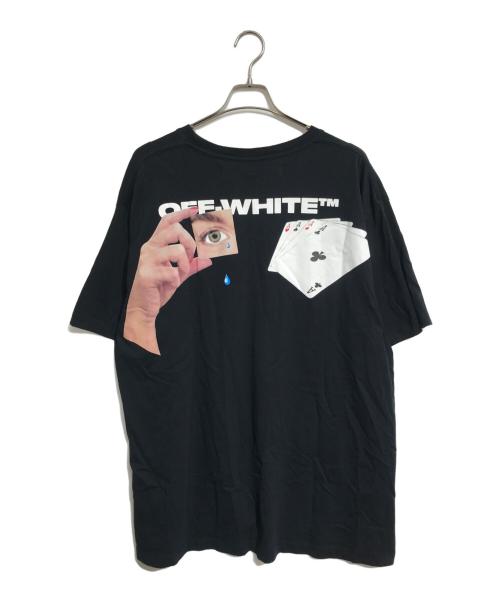 OFFWHITE（オフホワイト）OFFWHITE (オフホワイト) トランプロゴTシャツ ブラック サイズ:Mの古着・服飾アイテム
