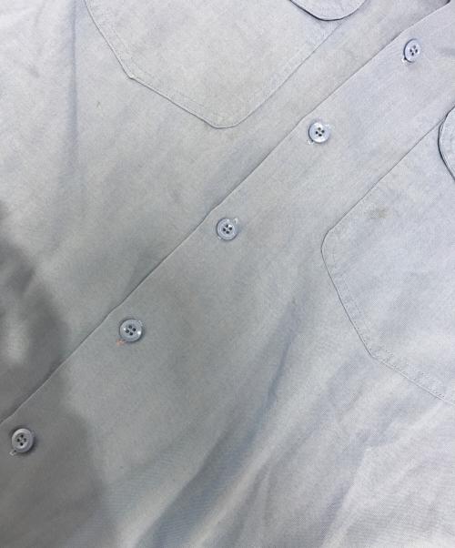 Unitog（ユニトグ）Unitog (ユニトグ) マチ付オープンカラワークーシャツ ネイビー サイズ:18-18 1/2の古着・服飾アイテム