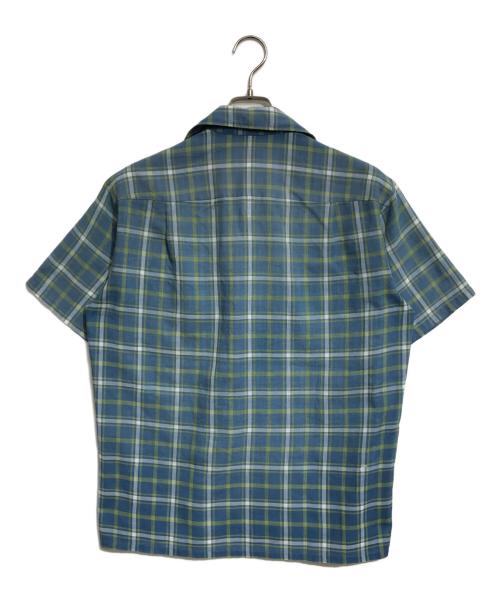 TOWN CRAFT（タウンクラフト）TOWN CRAFT (タウンクラフト) チェックオープンカラーシャツ ネイビー サイズ:Mの古着・服飾アイテム