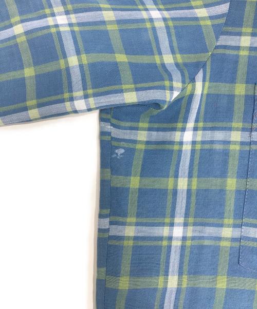 TOWN CRAFT（タウンクラフト）TOWN CRAFT (タウンクラフト) チェックオープンカラーシャツ ネイビー サイズ:Mの古着・服飾アイテム