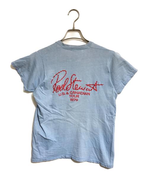 バンドTシャツ（バンドTシャツ）バンドTシャツ (バンドTシャツ) 70s ROD STEWART(ロッド・スチュワー) バンドTシャツ ネイビー サイズ:表記なしの古着・服飾アイテム