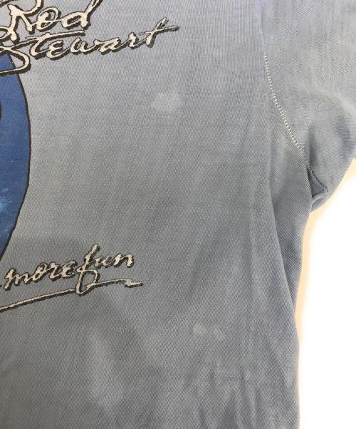 バンドTシャツ（バンドTシャツ）バンドTシャツ (バンドTシャツ) 70s ROD STEWART(ロッド・スチュワー) バンドTシャツ ネイビー サイズ:表記なしの古着・服飾アイテム