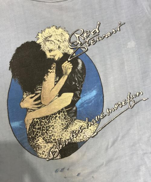 バンドTシャツ（バンドTシャツ）バンドTシャツ (バンドTシャツ) 70s ROD STEWART(ロッド・スチュワー) バンドTシャツ ネイビー サイズ:表記なしの古着・服飾アイテム