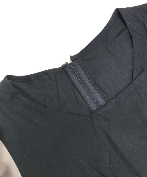 COMME des GARCONS（コムデギャルソン）COMME des GARCONS (コムデギャルソン) バイカラーレーヨンワンピース ブラック サイズ:Sの古着・服飾アイテム