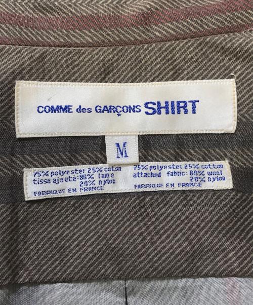 COMME des GARCONS SHIRT（コムデギャルソンシャツ）COMME des GARCONS SHIRT (コムデギャルソンシャツ) ストライプシャツ オリーブ サイズ:Mの古着・服飾アイテム