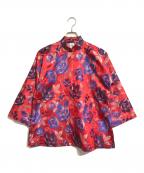 COMME des GARCONS COMME des GARCONSコムデギャルソン コムデギャルソン）の古着「フローラルジャガードジャケット」｜レッド