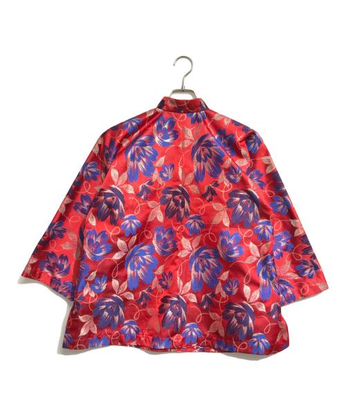 COMME des GARCONS COMME des GARCONS（コムデギャルソン コムデギャルソン）COMME des GARCONS COMME des GARCONS (コムデギャルソン コムデギャルソン) フローラルジャガードジャケット レッド サイズ:XSの古着・服飾アイテム