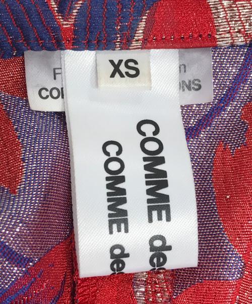 COMME des GARCONS COMME des GARCONS（コムデギャルソン コムデギャルソン）COMME des GARCONS COMME des GARCONS (コムデギャルソン コムデギャルソン) フローラルジャガードジャケット レッド サイズ:XSの古着・服飾アイテム