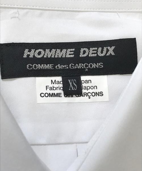 COMME des GARCONS HOMME DEUX（コムデギャルソン オム ドゥ）COMME des GARCONS HOMME DEUX (コムデギャルソン オム ドゥ) ドレスシャツ ホワイト サイズ:XSの古着・服飾アイテム