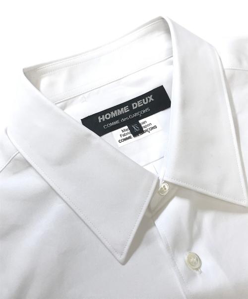 COMME des GARCONS HOMME DEUX（コムデギャルソン オム ドゥ）COMME des GARCONS HOMME DEUX (コムデギャルソン オム ドゥ) ドレスシャツ ホワイト サイズ:XSの古着・服飾アイテム